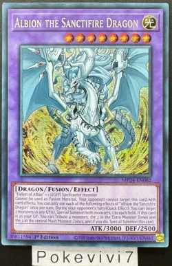 Carte YU-GI-OH! ALBION THE SANCTIFIRE DRAGON MP24-EN082 Secret Rare NEUF - Image 1