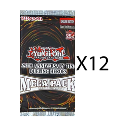 YuGiOh 25th Anniversary Tin Dueling Heroes Mega Pack Bundle of 12 - Image 1