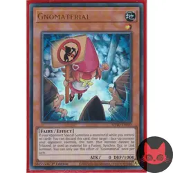 Yugioh Gnomaterial MP20-EN050 Ultra Rare 1st Edition NM - Image 1