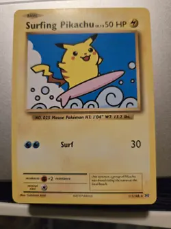 Pokemon Pikachu TCG Surfing Evolutions Card 111/108 Regular Secret Rare - Image 1