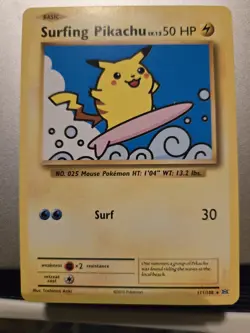 Pokemon Pikachu TCG Surfing Evolutions Card 111/108 Regular Secret Rare - Image 2