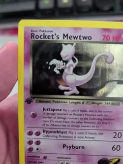 Pokemon TCG Rockets Mewtwo Gym Challenge Holo Card 14/132 1st Edition LP/NM - Image 2
