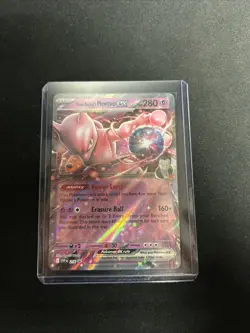 Pokemon TCG Team Rocket's Mewtwo EX 216 Destined Rivals Promo Card Holo - Image 1
