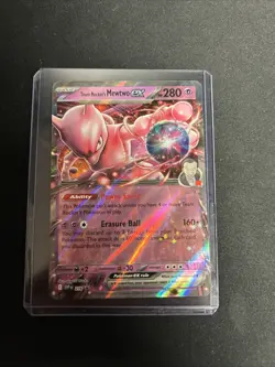 Pokemon TCG Team Rocket's Mewtwo EX 216 Destined Rivals Promo Card Holo - Image 2