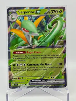 Pokemon TCG Black Bolt Serperior EX Double Rare Holo Card 003/086 - Image 1