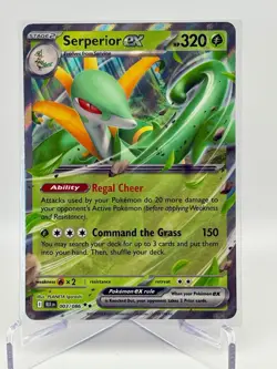 Pokemon TCG Black Bolt Serperior EX Double Rare Holo Card 003/086 - Image 1
