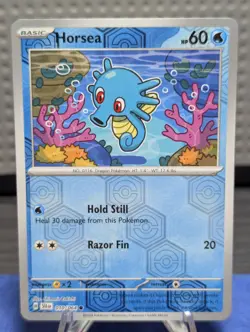 Pokemon TCG Horsea Reverse Holo Card 010/064 Shrouded Fable SV - Image 1