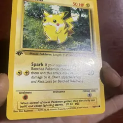 Pikachu W Stamp 60/64 1st Edition Jungle Duelist Promo Pokemon Card WOTC c576 - Image 4