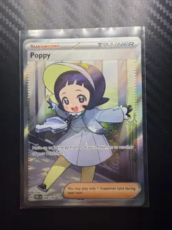 Pokemon TCG Poppy Sv03: Obsidian Flames Full Art Holo Ultra Rare Card 220/197 - Image 1