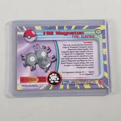 Magneton #82 Pokemon Card - 1999 Topps TV Animation Edition - Vintage - Image 2