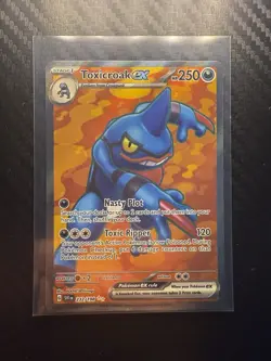 Pokemon TCG Toxicroak EX Scarlet & Violet Base Set Holo Double Rare Card 131/198 - Image 1