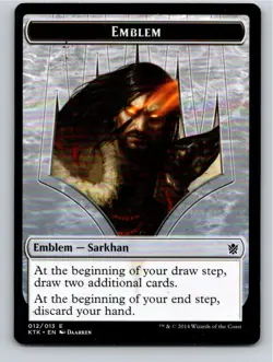 Magic the Gathering Token Sarkhan, the Dragonspeaker Emblem Khans of Tarkir MTG - Image 1
