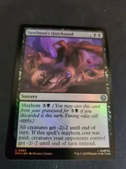 NM Foil Sandman's Quicksand, MTG, Marvel's Spider-Man, Magic the Gathering, 63 - Image 1