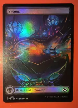 MTG, AETHERDRIFT: SWAMP, FOIL FINISH, COMMON LAND, 0274, DFT. NM - Image 1