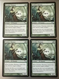 4x Viridian Shaman (NM) Mirrodin Uncommon MRD Magic the Gathering MTG Playset - Image 1