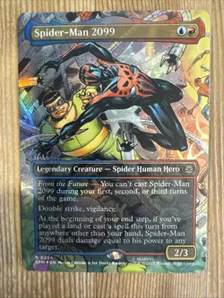 Spider-Man 2099 (0205) - Borderless Marvel's Spider-Man MTG FOIL - Image 1