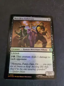 NM Foil Merciless Enforcers, MTG, Marvel's Spider-Man, Magic the Gathering, 58 - Image 1