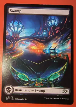 MTG, AETHERDRIFT: SWAMP, REGULAR FINISH, COMMON LAND, 0274, DFT. NM - Image 1