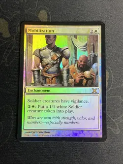MTG Mobilization FOIL 10th Edition White Rare - Image 1