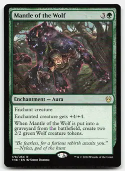 MTG Mantle of the Wolf R Theros Beyond Death 178 LP - Image 1