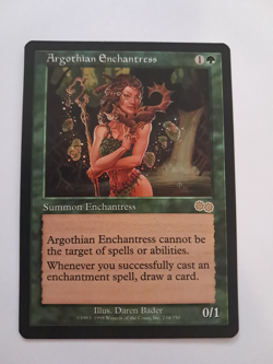 Argothian Enchantress EX MTG Urza's Saga Magic the Gathering - Image 1