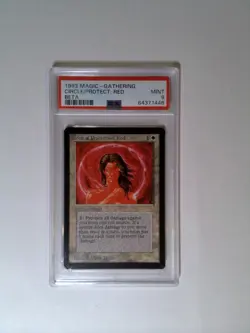 MTG Circle of Protection: Red Beta PSA 9 - Image 1