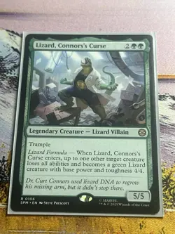 Lizard, Connor's Curse (0106) - NM - Marvel's Spider-Man - MTG - Image 2