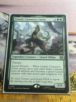 Lizard, Connor's Curse (0106) - NM - Marvel's Spider-Man - MTG - Image 3