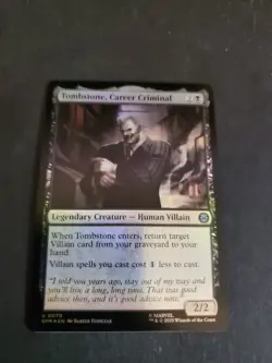 NM Foil Tombstone, Career Criminal, MTG, Marvel's Spider-Man, Magic, 70 - Image 1