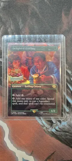 Delighted Halfling (Prerelease Foil) - NM - MtG - Image 3