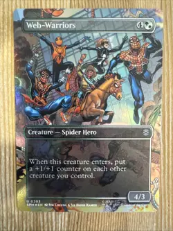 Web-Warriors - Borderless Marvel's Spider-Man MTG 0203 Foil - Image 1