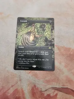 Entomb Borderless Foil Dominaria Remastered MTG NM - Image 1