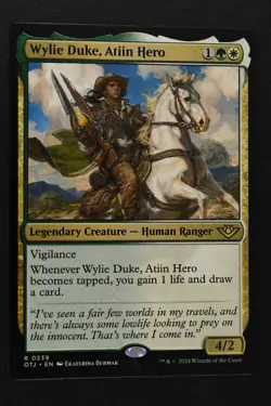 Magic: The Gathering: Wylie Duke Atiin Hero - OTJ - NM - Unplayed - MTG - Image 1