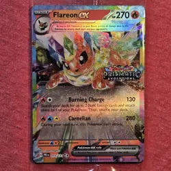 Pokemon Prismatic Evolutions Surprise Box: Flareon 014/131 Promo - Sealed - Image 2