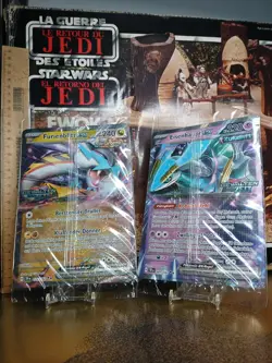 🔥2x Pokemon Promo Stamp Jumbo Maxi XL Karten Gewalten Der Zeit Furienblitz EX - Image 1