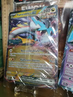 🔥2x Pokemon Promo Stamp Jumbo Maxi XL Karten Gewalten Der Zeit Furienblitz EX - Image 2