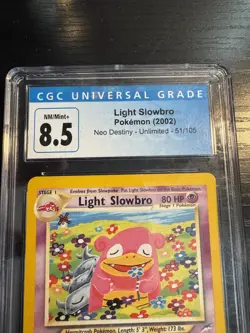 2002 Pokemon Neo Destiny#51 Light Slowbro 8.5 - Image 3