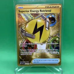 Superior Energy Retrieval 277/193 Paldea Evolved Gold Hyper Rare Pokemon TCG NM - Image 1