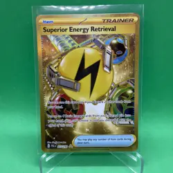 Superior Energy Retrieval 277/193 Paldea Evolved Gold Hyper Rare Pokemon TCG NM - Image 3