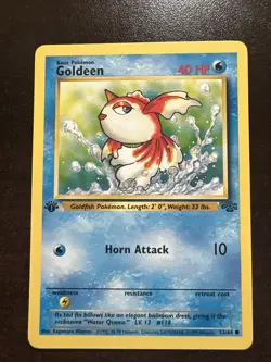 Goldeen 53/64 1st Edition NM Pokemon TCG Jungle WOTC - Image 1