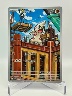 Pokemon TCG - Timburr - 125/086 - Illustration Rare - SV: Black Bolt - Image 1