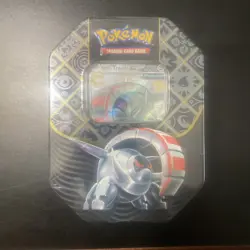 FACTORY SEALED-NEW- Pokemon TCG Paldean Fates Iron Treads ex Tin Bubble Mew - Image 1
