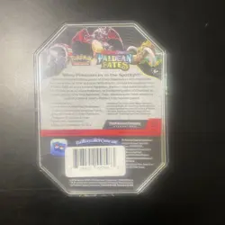 FACTORY SEALED-NEW- Pokemon TCG Paldean Fates Iron Treads ex Tin Bubble Mew - Image 5