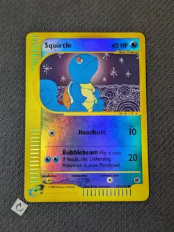 Squirtle 132/165 - Expedition Base Set Reverse Holo Pokemon TCG NM - Image 1