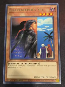 1X NM Gravekeeper's Spy - KICO-EN031 - Rare 1st Edition yugioh - Image 1