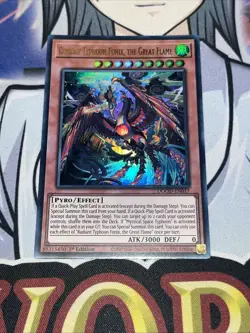 DOOD-EN017 Radiant Typhoon Fonix, the Great Flame Ultra Rare 1st YuGiOh - Image 1