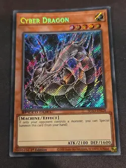Yu-gi-oh Cyber Dragon Alt Art. SGX3-EN128 Secret Rare 1st Edition Yugioh - Image 1