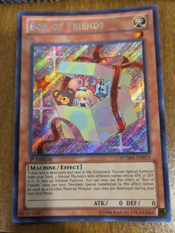 Yugioh Box Of Friends NUMH-EN013 Secret Rare 1st Ed LP - Image 1