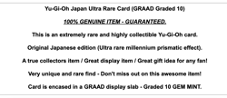 Yu-Gi-Oh Ultra Rare Graded 10 MINT Card God Box Prismatic OCG Yugioh Millennium - Image 2