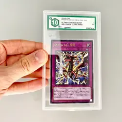 Yu-Gi-Oh Ultra Rare Graded 10 MINT Card God Box Prismatic OCG Yugioh Millennium - Image 3